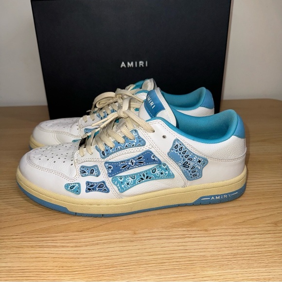 Amiri Skel Top Low Bandana - White Blue - Picture 3 of 8